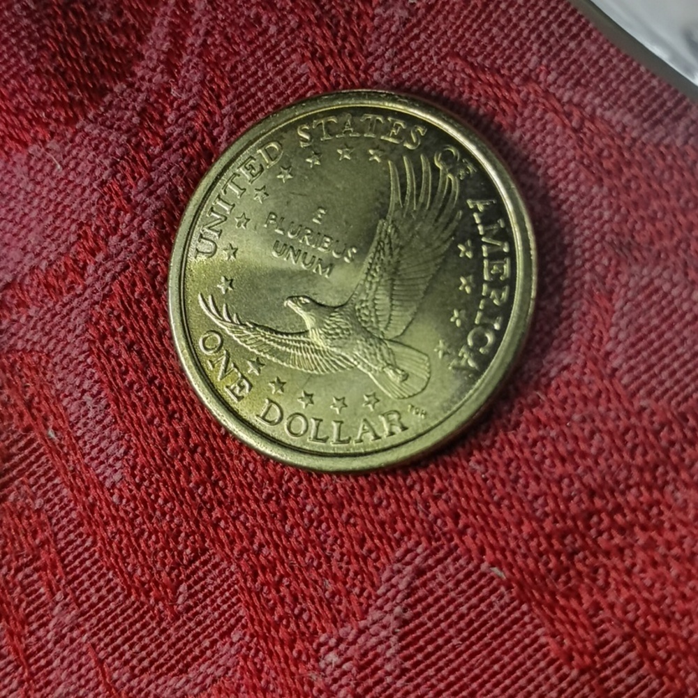 RARE WOUNED EAGLE MINT FLAW Proof Sacaqauia 2000 P Mint Dollar